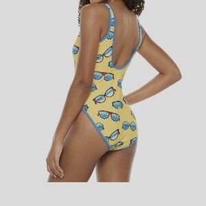 Undercurrent Juniors Vacay Vision Graphic One Piece Swimsuit Large New with Tags